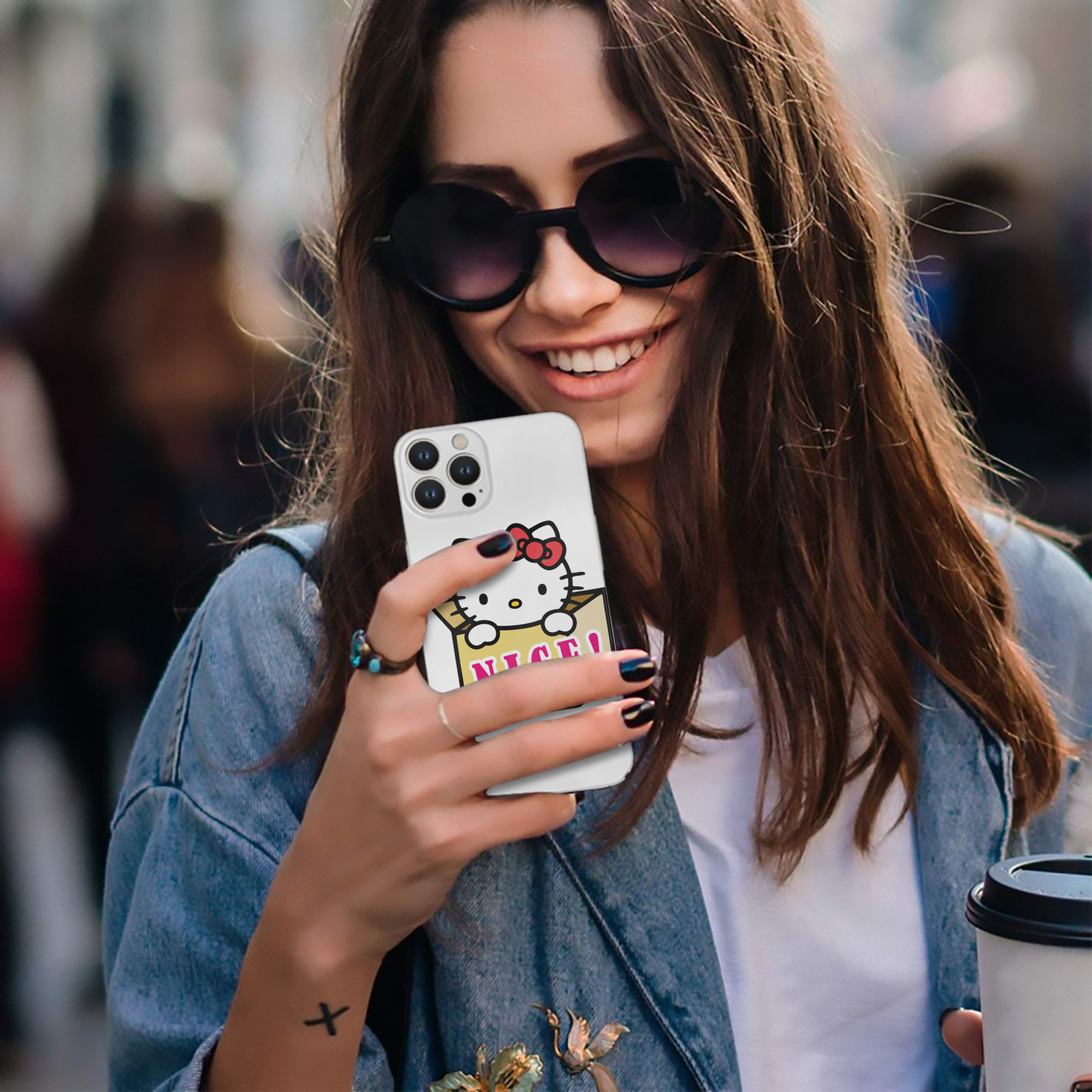 （画像用） Hello Kitty ハローキティ 【iPhone 14シリーズ対応】ハードケース